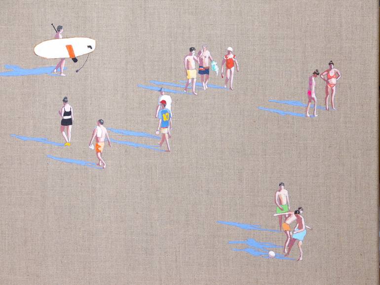 Original Contemporary Beach Painting by Carlos Martín