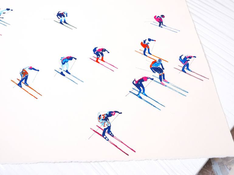 Original Minimalism Sports Drawing by Carlos Martín