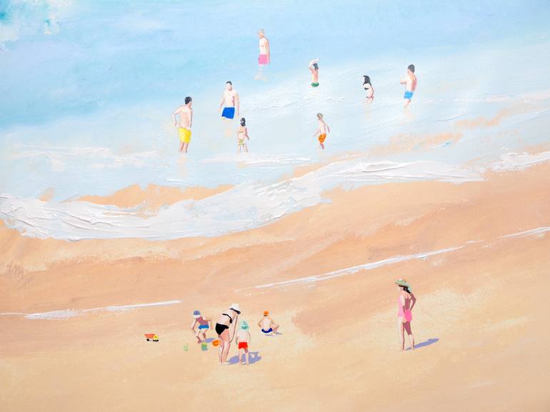 Original Contemporary Beach Painting by Carlos Martín