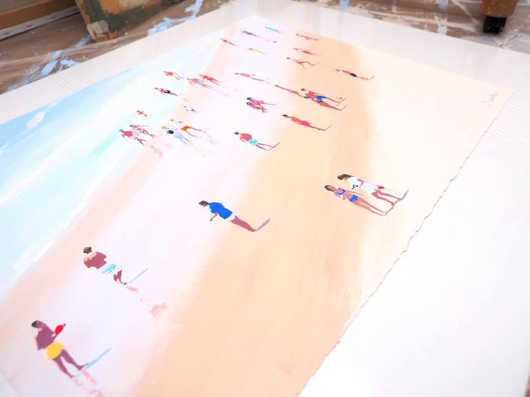 Original Contemporary Beach Painting by Carlos Martín