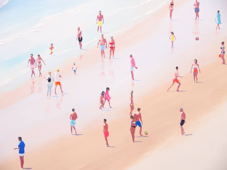 Original Contemporary Beach Painting by Carlos Martín