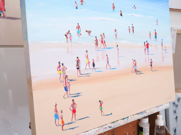 Original Beach Painting by Carlos Martín