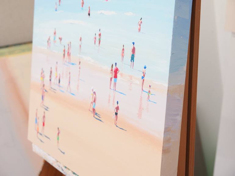 Original Beach Painting by Carlos Martín