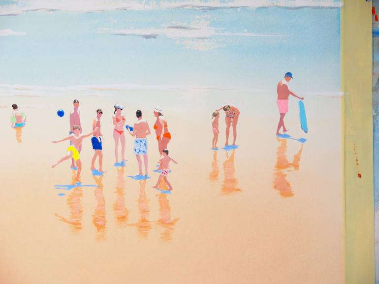 Original Contemporary Beach Painting by Carlos Martín