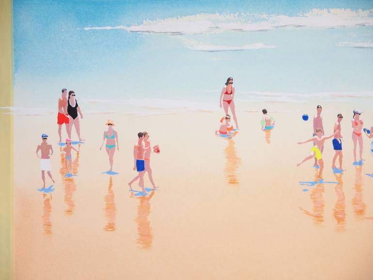 Original Beach Painting by Carlos Martín