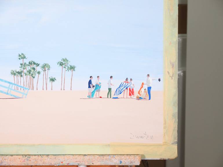 Original Contemporary Beach Painting by Carlos Martín