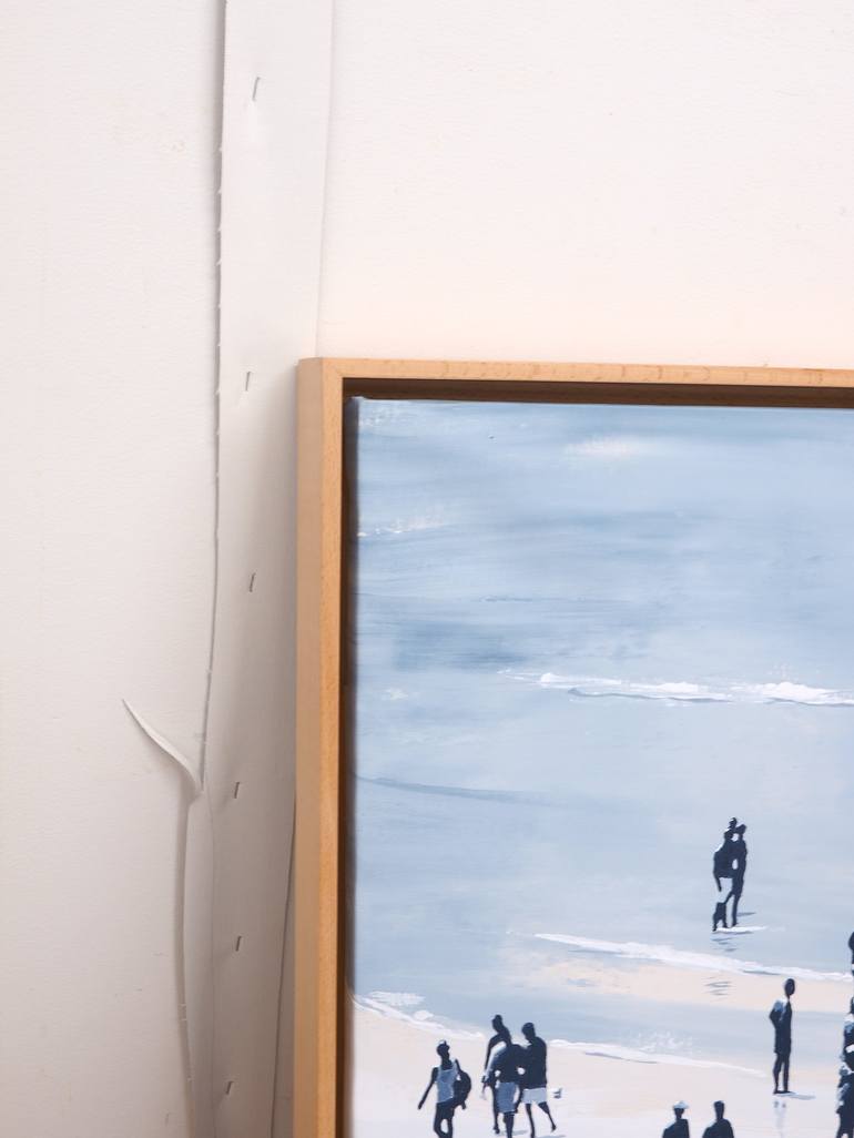 Original Conceptual Beach Painting by Carlos Martín
