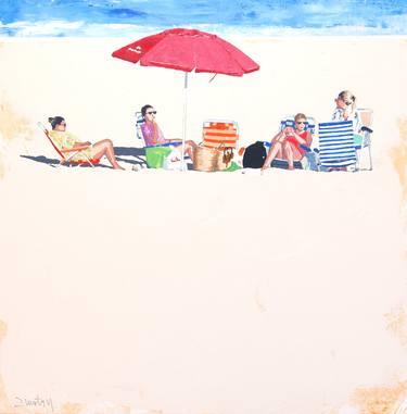 Original Modern Beach Paintings by Carlos Martín