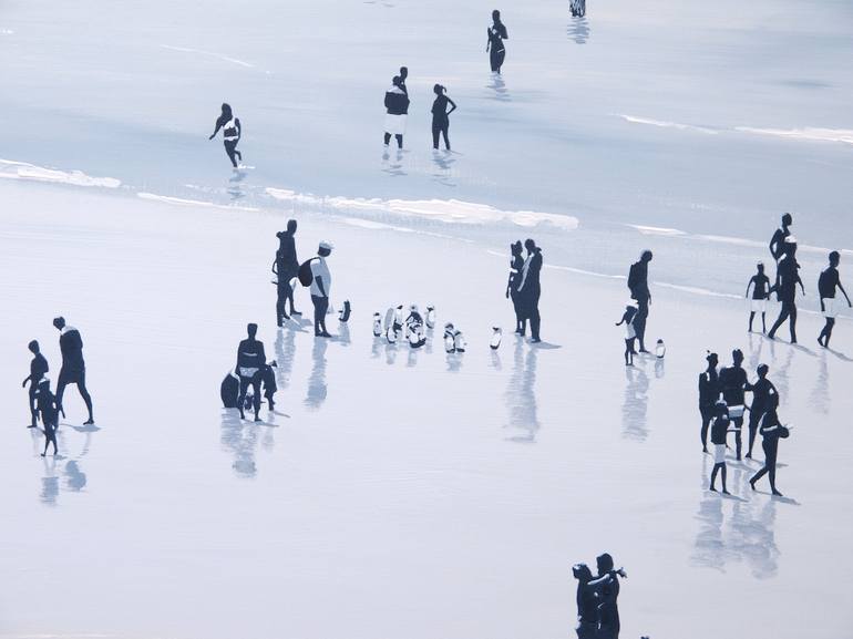 Original Contemporary Beach Painting by Carlos Martín