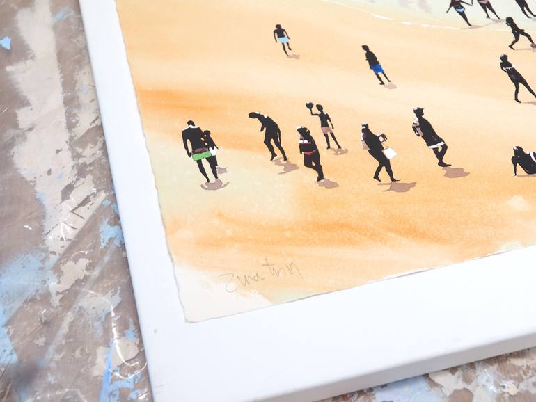Original Contemporary Beach Painting by Carlos Martín