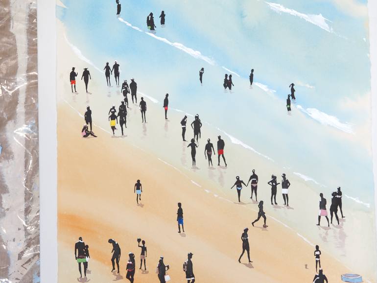 Original Contemporary Beach Painting by Carlos Martín