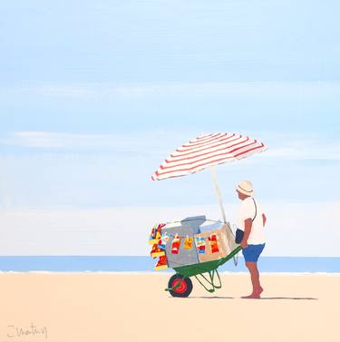 Original Modern Beach Paintings by Carlos Martín