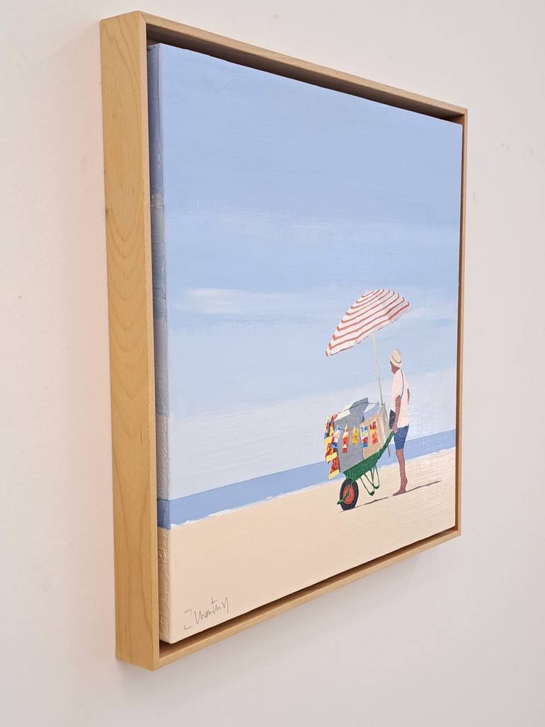 Original Figurative Beach Painting by Carlos Martín