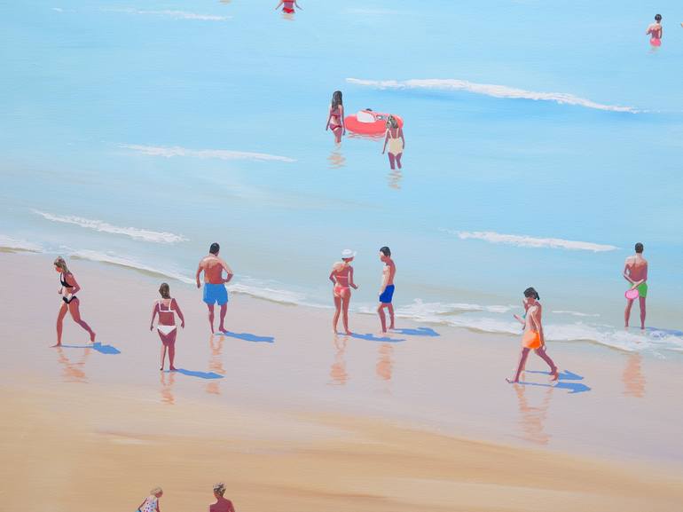 Original Contemporary Beach Painting by Carlos Martín