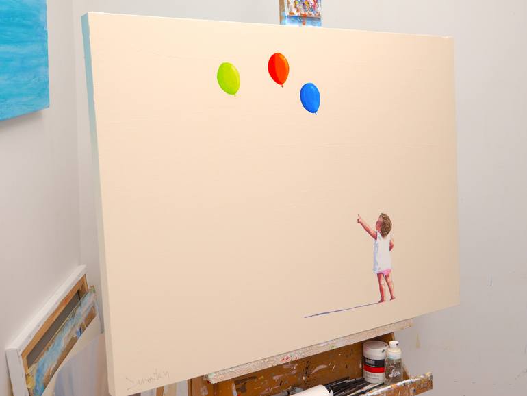 Original Contemporary Children Painting by Carlos Martín