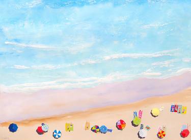 Original Contemporary Beach Paintings by Carlos Martín