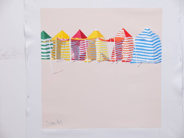 Original Contemporary Beach Painting by Carlos Martín