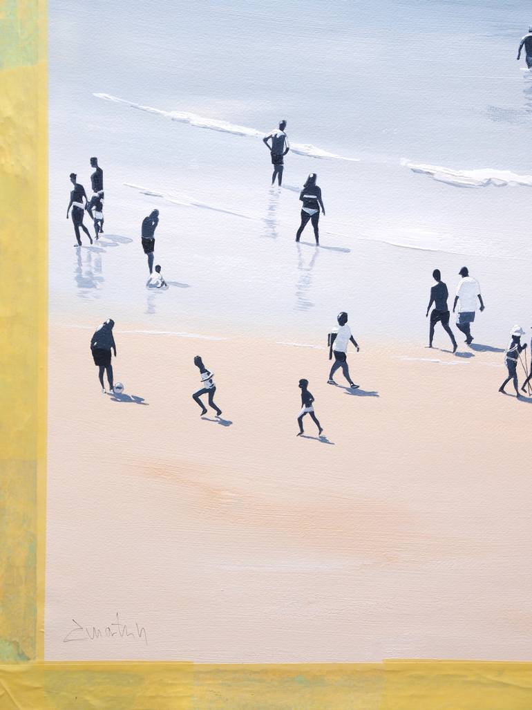 Original Contemporary Beach Painting by Carlos Martín