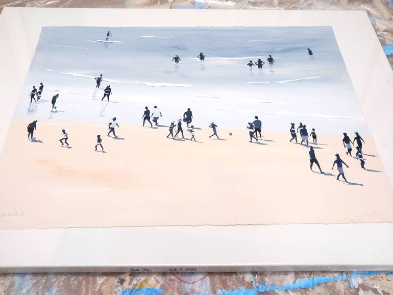 Original Contemporary Beach Painting by Carlos Martín