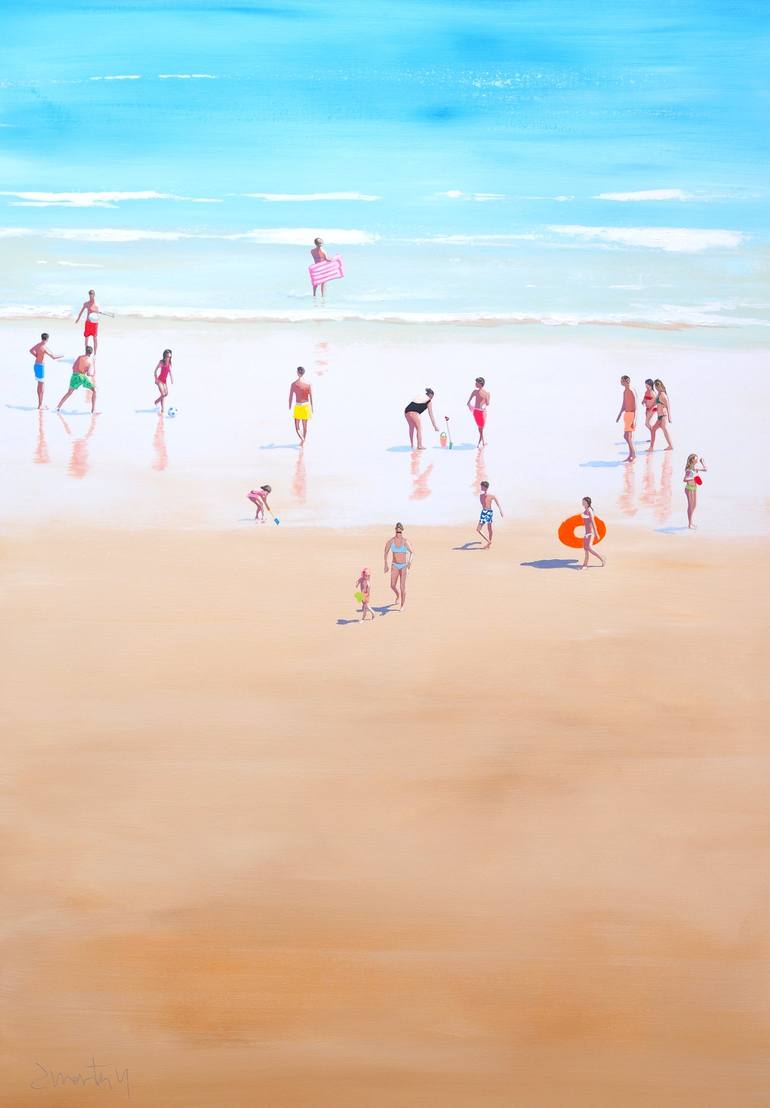 Original Contemporary Beach Paintings by Carlos Martín