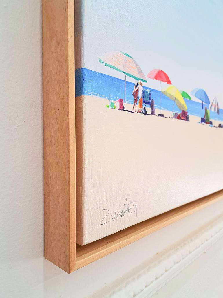 Original Contemporary Beach Painting by Carlos Martín