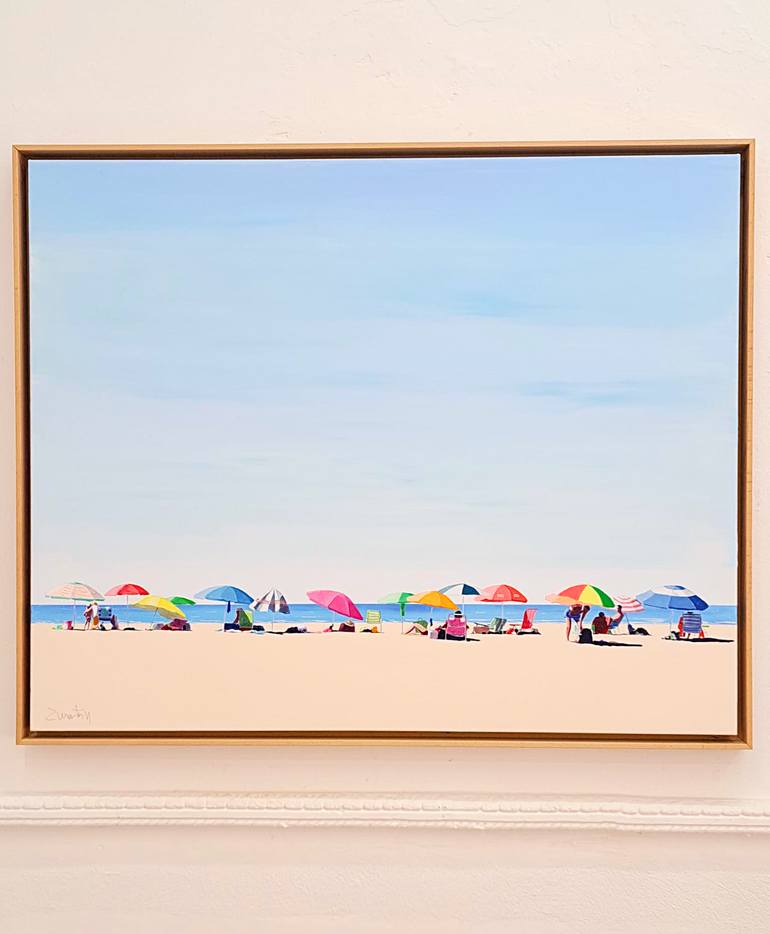 Original Contemporary Beach Painting by Carlos Martín