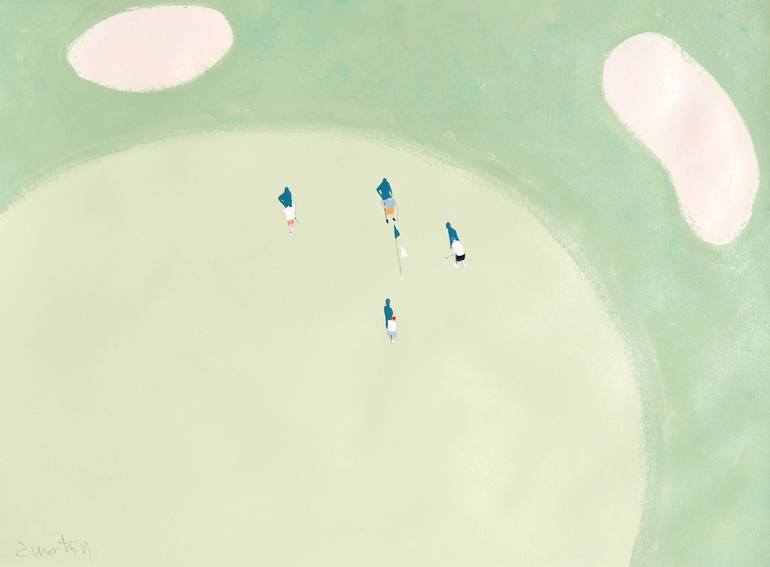 Original Minimalism Sports Paintings by Carlos Martín