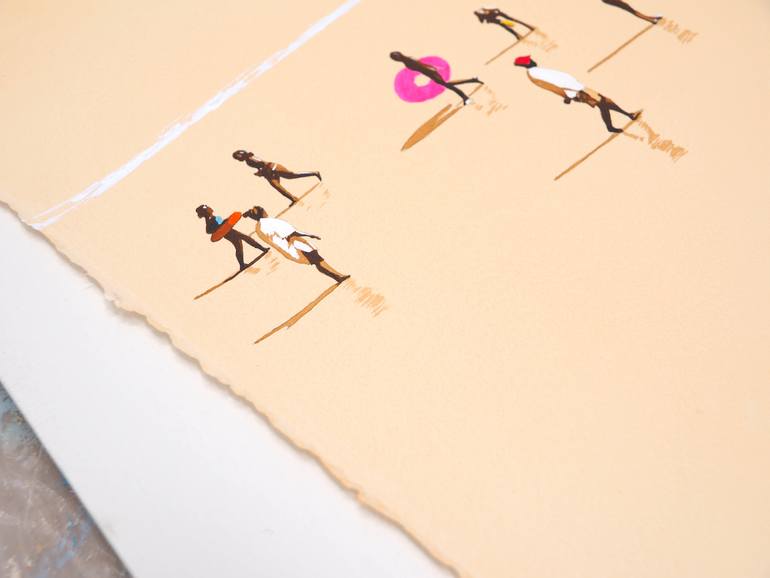 Original Contemporary Beach Painting by Carlos Martín