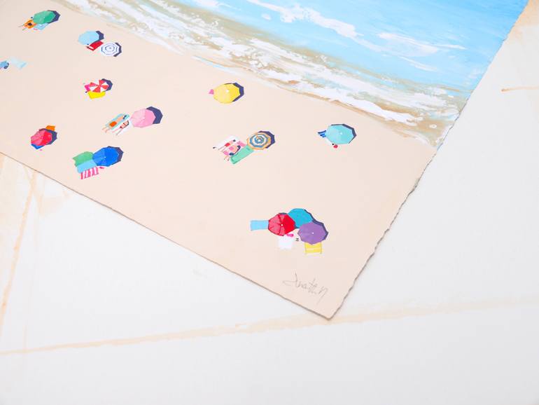 Original Contemporary Beach Painting by Carlos Martín