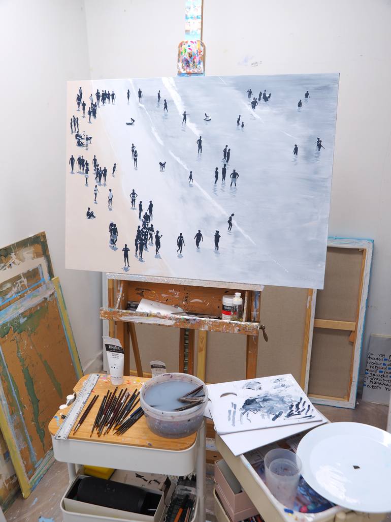Original Contemporary Beach Painting by Carlos Martin