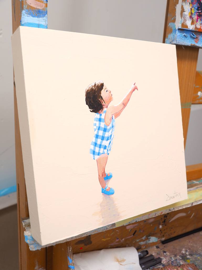 Original Figurative Children Painting by Carlos Martin