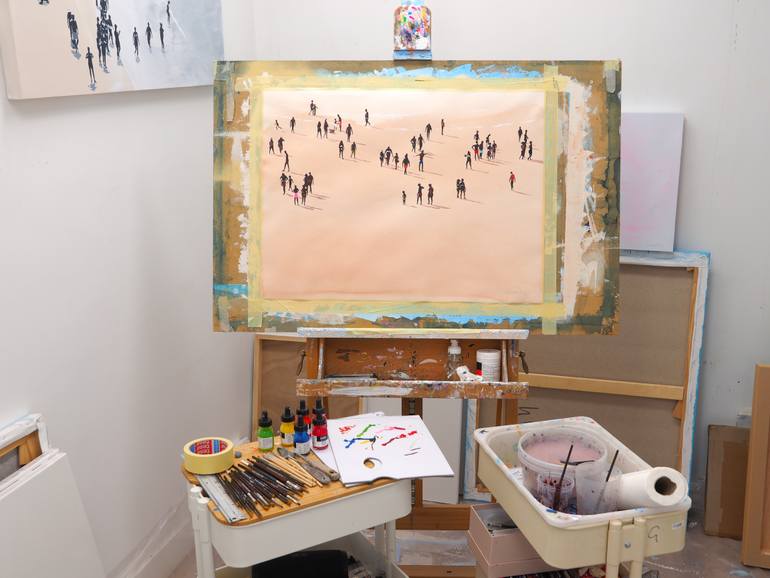 Original Contemporary Beach Painting by Carlos Martín