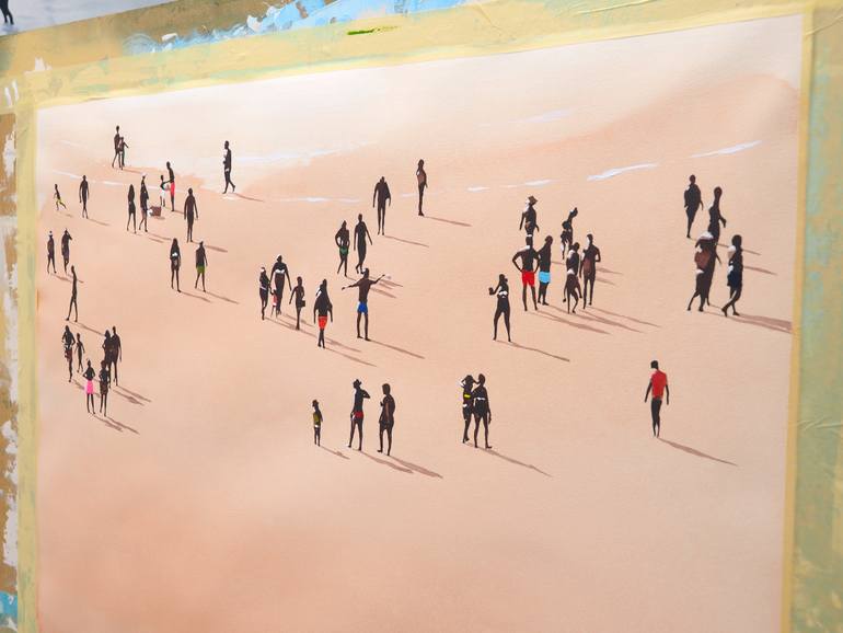 Original Contemporary Beach Painting by Carlos Martín