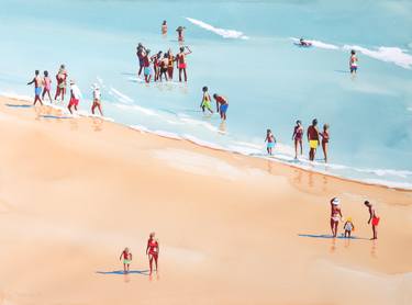 Original Contemporary Beach Painting by Carlos Martín