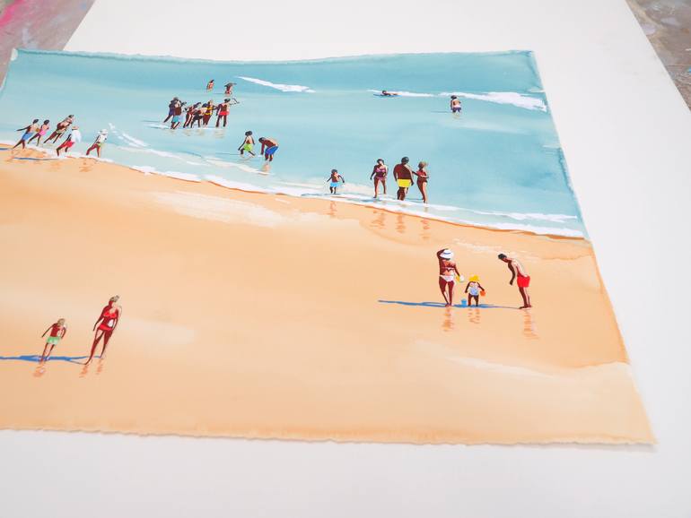Original Contemporary Beach Painting by Carlos Martin