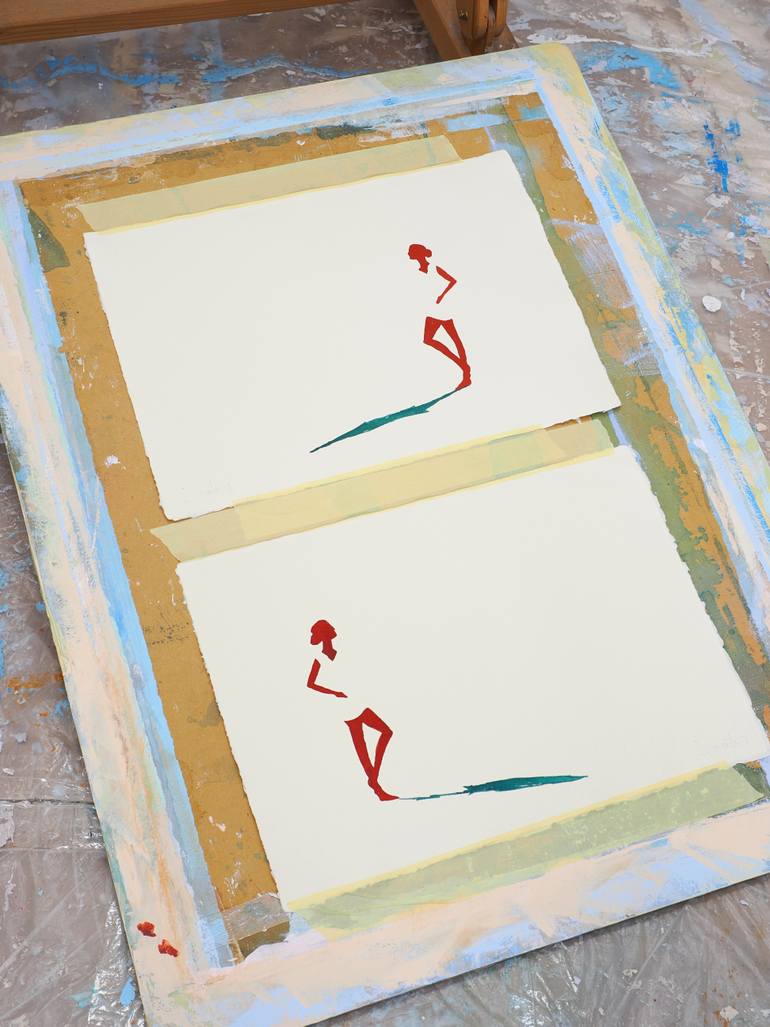 Original Conceptual Women Drawing by Carlos Martín