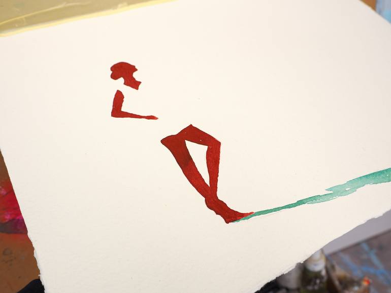 Original Conceptual Women Drawing by Carlos Martin