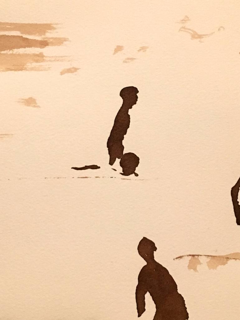 Original Figurative Beach Painting by Carlos Martín