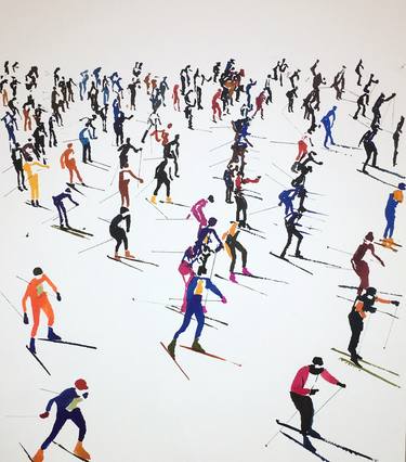 Original Conceptual Sports Paintings by Carlos Martín