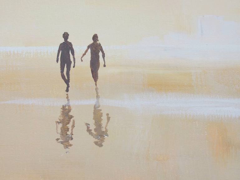 Original Conceptual Beach Painting by Carlos Martín