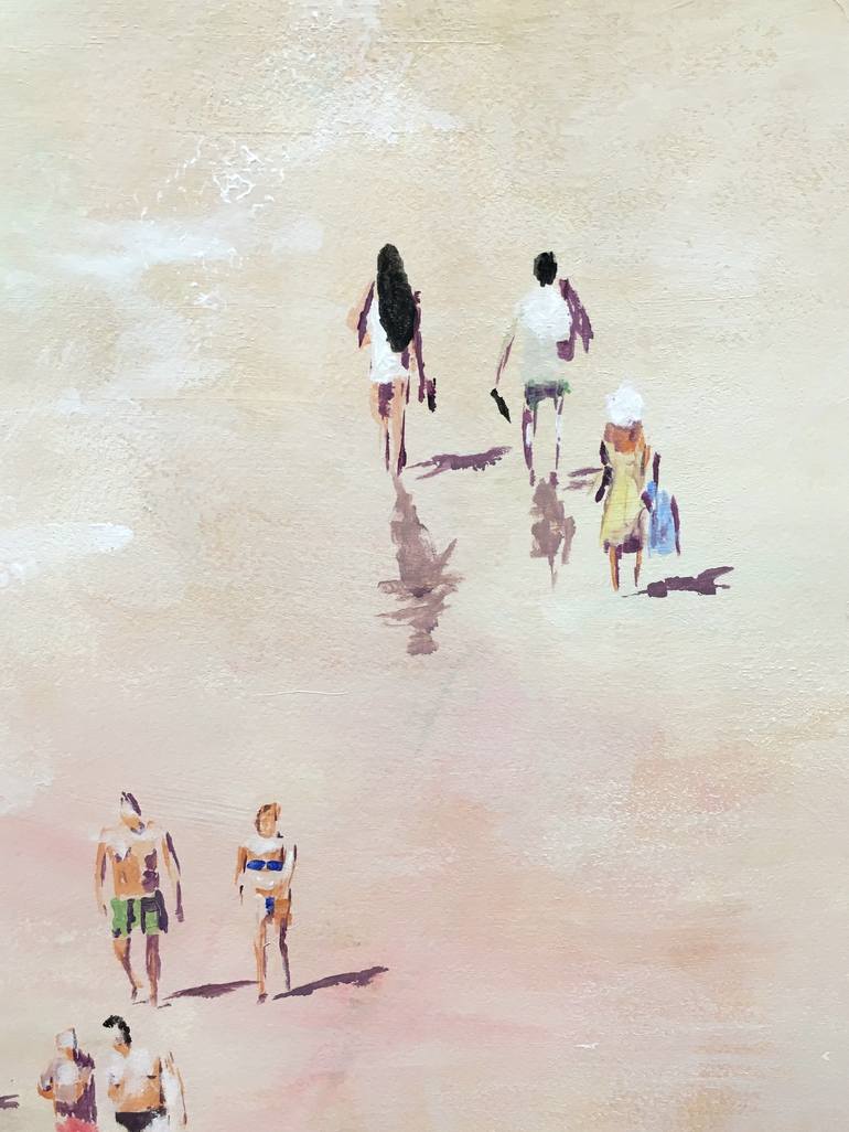 Original Figurative Beach Painting by Carlos Martín