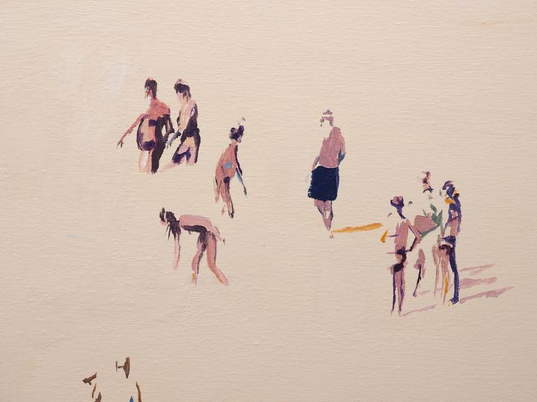 Original Conceptual Beach Painting by Carlos Martín