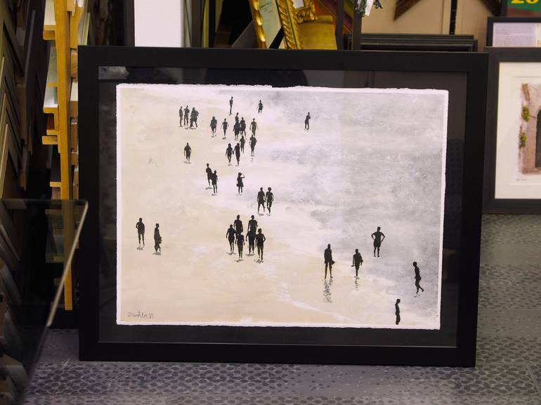 Original Conceptual Beach Painting by Carlos Martín