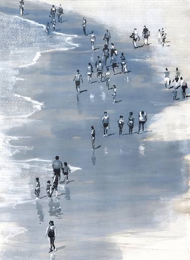 Saatchi Art Artist Carlos Martín; Painting, “Beach day VII” #art