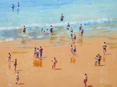 Original Conceptual Beach Paintings by Carlos Martín