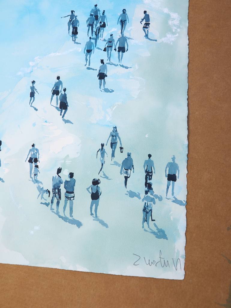 Original Beach Painting by Carlos Martín