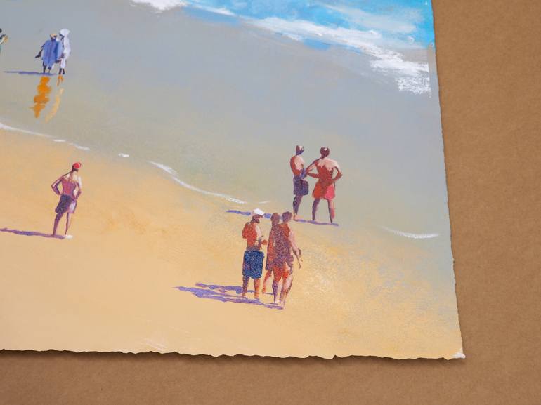 Original Figurative Beach Painting by Carlos Martín