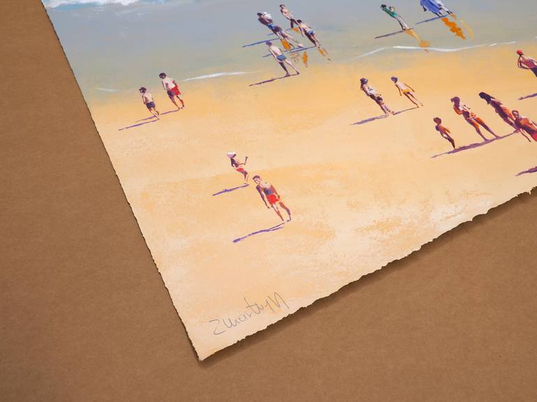 Original Beach Painting by Carlos Martín