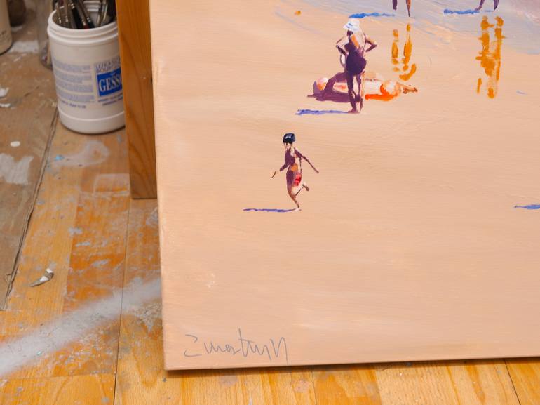 Original Beach Painting by Carlos Martín