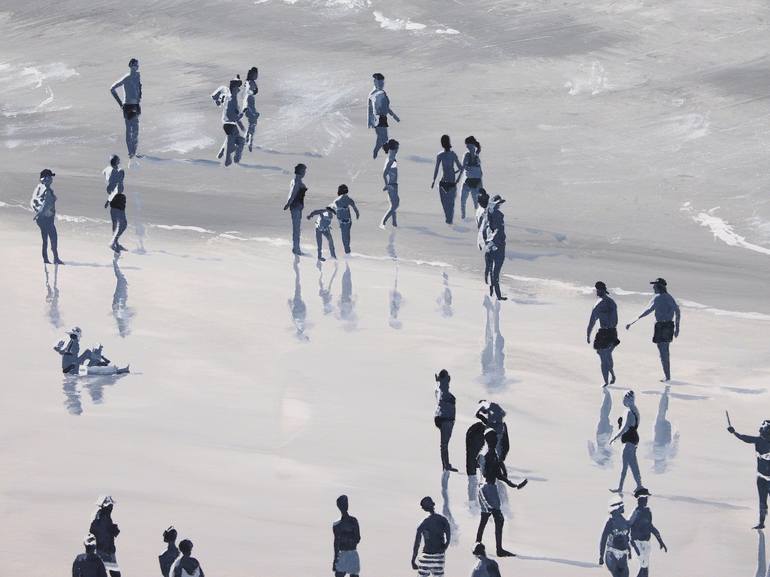 Original Figurative Beach Painting by Carlos Martín